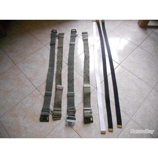 ceinture famas 100cm + ceinture arme 124 cm environ