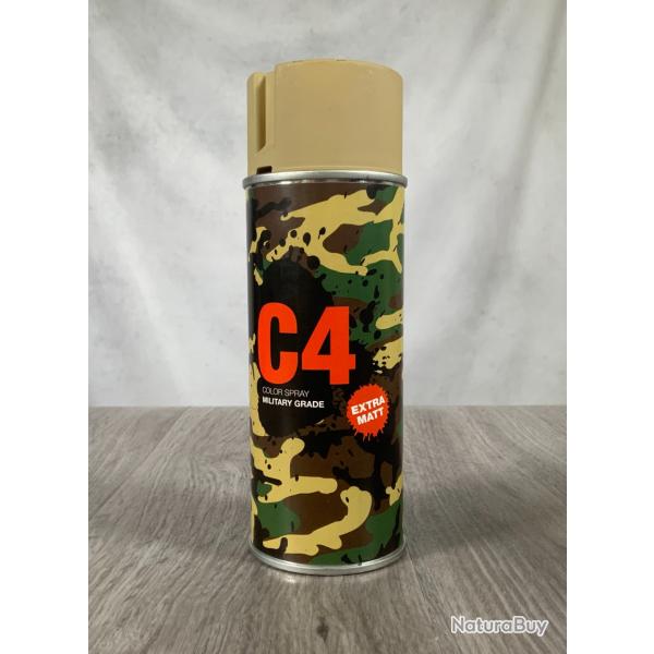 Bombe de peinture C4 Military Grade RAL1040 - ARMAMAT
