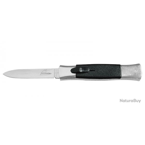 Couteau Medio Automatique vertical - Lame 83mm - Manche Synthtique - Mitres argent