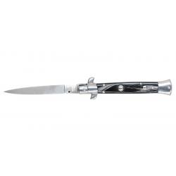 Couteau Pliant automatique - Lame 95mm - Manche Plaquettes imitation Corne