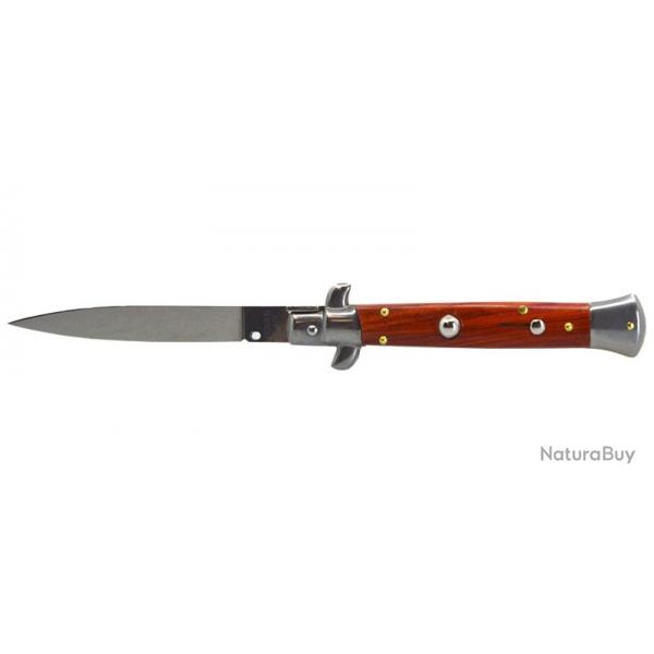 Couteau Auto Stiletto - Lame 85mm - Manche Cocobolo