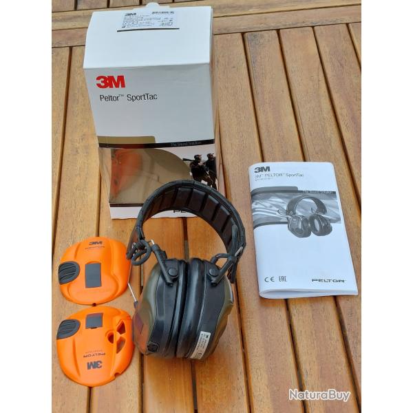casque antibruit lectronique PELTOR SportTac tat neuf