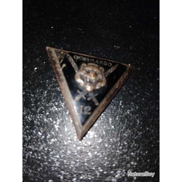 insigne militaire  rare commando