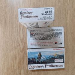 Lot de 3 boîtes legendary Fontieresmen 38-55 Winchester 255 gr