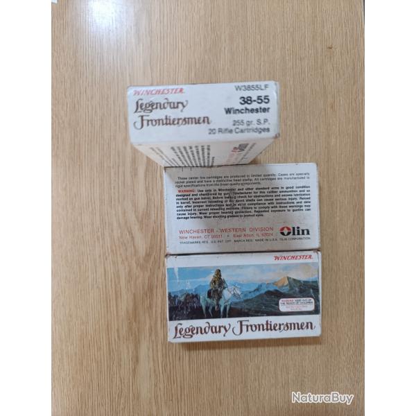 Lot de 3 botes legendary Fontieresmen 38-55 Winchester 255 gr