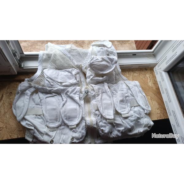 gilet tactique blanc
