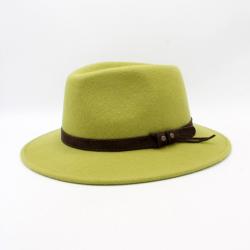 Chapeau de laine waterproof crushable, vert-clair, hiver, chasse, randonner