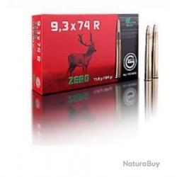 cartouche GECO zero calibre 9,3x74R 11,9g 184g x20