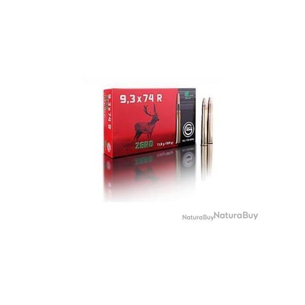 cartouche GECO zero calibre 9,3x74R 11,9g 184g x20