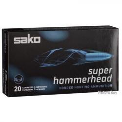 CARTOUCHE SAKO calibre 308WIN SUPER HAMMERHEAD 180grs 11.7g x20
