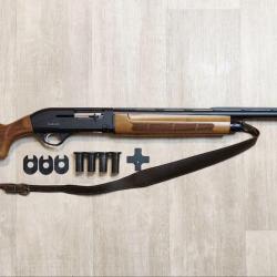 Fusil semi-auto HATSAN RAFALE - Cal. 12/76 - 71 cm - Chokes interchangeables (Occasion bon état)