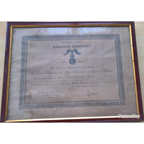 Cadre Mdaille Militaire 13me Rgiment de Tirailleurs