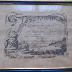 Cadre Concours de tir au fusil de guerre Lebel