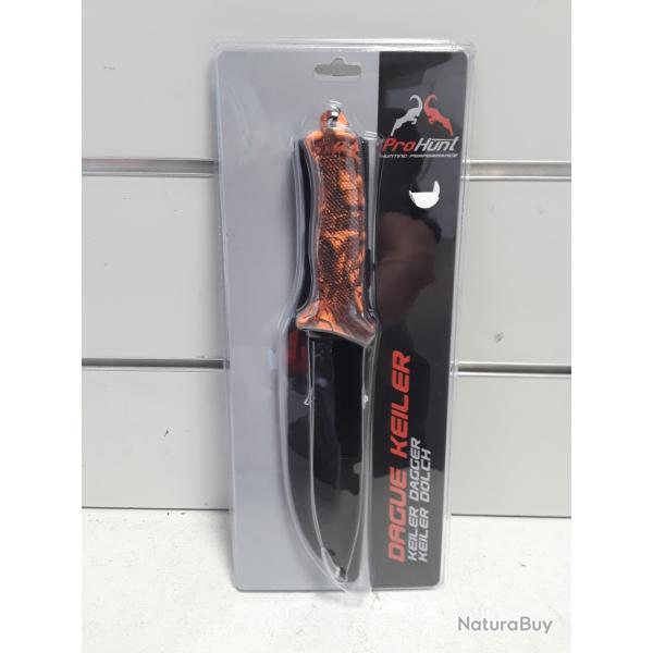 Dague Prohunt KEILER camo orange + etui