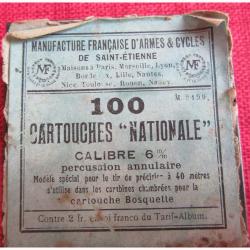 CARTOUCHES   Nationale Manufrance 6mm
