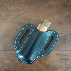 Etui "sandwich" pour couteau pliant noir