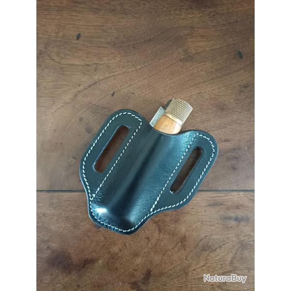 Etui "sandwich" pour couteau pliant noir