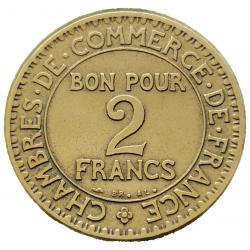 Monnaie France - 1924 - 2 francs Chambres de commerce (Grade : TTB) - Ref N0240
