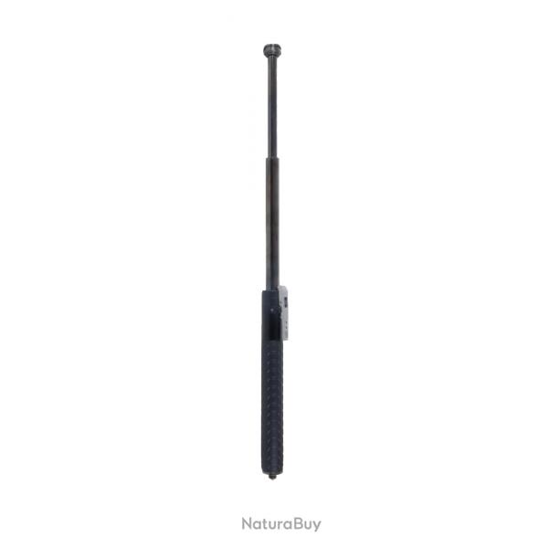 Matraque automatique en acier tremp 52,5cm brise vitre, clip ceinture, tui