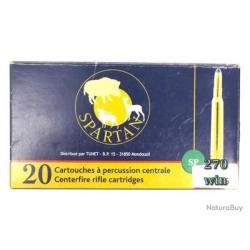 CARTOUCHE SPARTAN calibre 270 WIN 150grs 9.70g SP x20