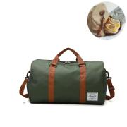 Sac De Voyage Week-end 48cm – Léger, Imperméable, Avec Compartiment Chaussures – Beige