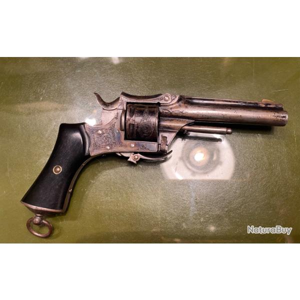 Beau revolver 22 type S&W tip up belge vers 1880