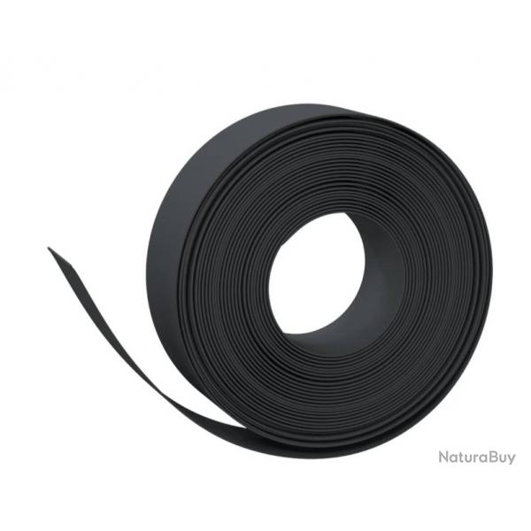 Bordure jardin noir 10 m x 15 cm polythylne flexible pratique extrieur