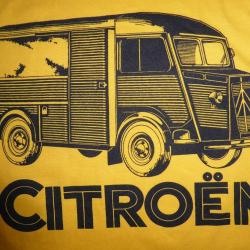 DESTOCKAGE : tee shirt CITROEN HY TUBE ( tailles S M L  ) girasol 185 grs
