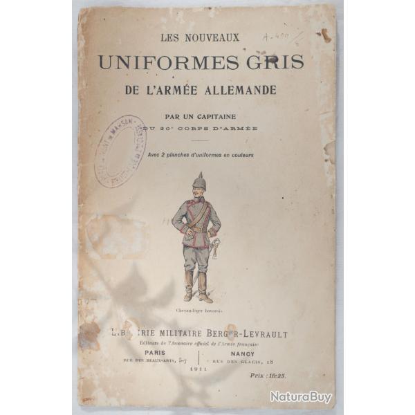 Livret militaire nouveaux uniformes gris de l'arme allemande 1911  tampon - WWI SCN24LVM002