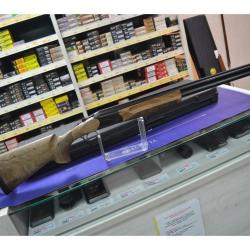 FUSIL SUPERPOSE HUGLU TRAP CALIBRE 12/76 CANON DE 76 CM  CHOKES INTER BUSC RÉGLABLE NEUF