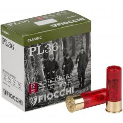 CARTOUCHE FIOCCHI PL36 calibre 12/70 36g Bourre jupe n°5 x25