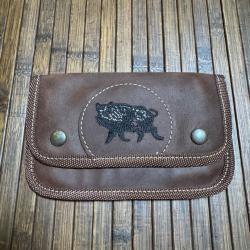 CARTOUCHIÈRE DE CEINTURE EN CUIR 10 TUBES 7,64 et similaire