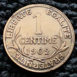 Monnaie France - 1902 - 1 centime Daniel-Dupuis (Grade : TB) - Ref N1572