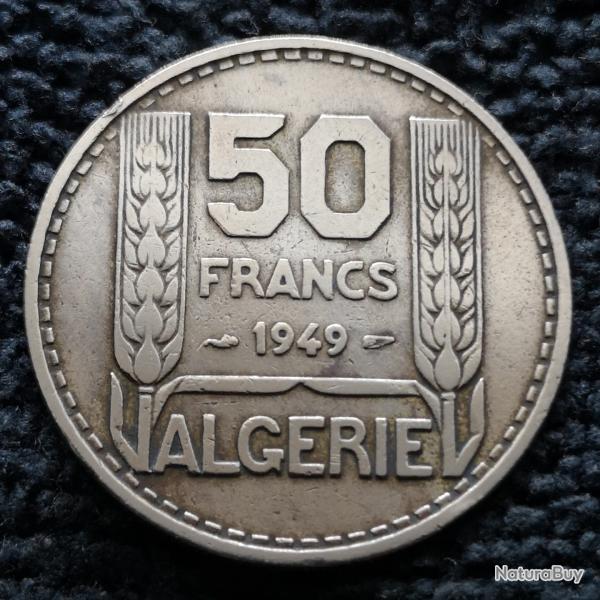 Monnaie Algrie - 1949 - 50 francs Turin (Grade : TTB) - Ref N1586