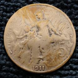 Monnaie France - 1911 - 5 centimes Daniel-Dupuis (Grade : AB) - Ref N1590