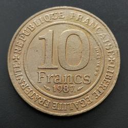 Monnaie France - 1987 - 10 francs Millénaire capétien (Grade : AB) - Ref N0528