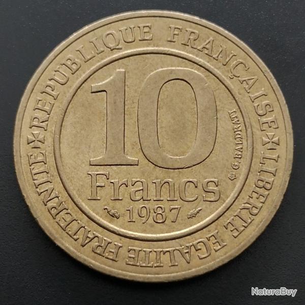 Monnaie France - 1987 - 10 francs Millnaire captien (Grade : TTB) - Ref N0532