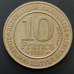 Monnaie France - 1987 - 10 francs Millénaire capétien (Grade : SUP) - ref N0541
