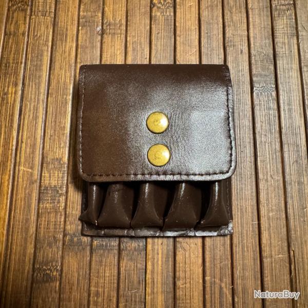 CARTOUCHIRE DE CEINTURE EN CUIR MARRON GRANDE CHASSE