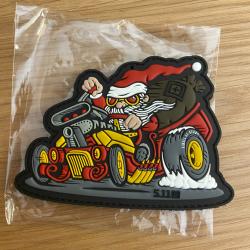 Écusson 5.11 Tactical Patch père Noël Velcro rouge marron jaune gris PVC Neuf
