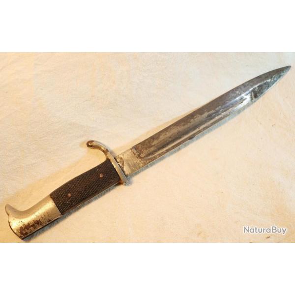 Baionnette K98 courte de parade SF chrome manque une plaquette - ref LIS24BAI001