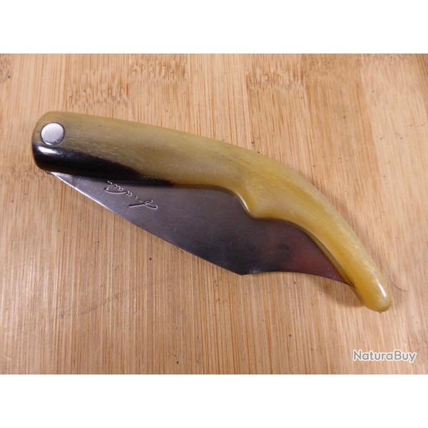 Couteau pliant ancien rgional Catalan FERDINANDO NAVA corne blonde France