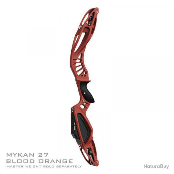 MYBO - Poigne Barebow MYKAN 27" CERAKOTE DROITIER (RH) BLOOD ORANGE