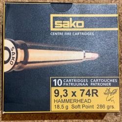 boite 10 cartouches 9,3x74r - SAKO
