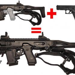 PROMO GLOCK 17 Gen5 FS 9x19 Neuf avec RONI Conversion GLOCK Micro CAA Génération 4X avec accessoires