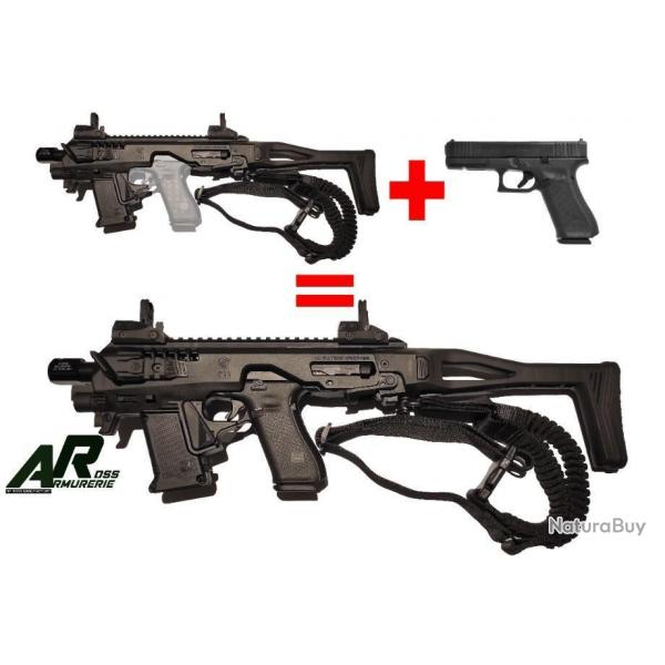 PROMO GLOCK 17 Gen5 FS 9x19 Neuf avec RONI Conversion GLOCK Micro CAA Gnration 4X avec accessoires