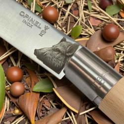 Opinel 13 sanglier + prénom cadeau homme
