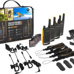Motorola T82 Extreme Quad Pack de 4 portatifs avec chargeurs