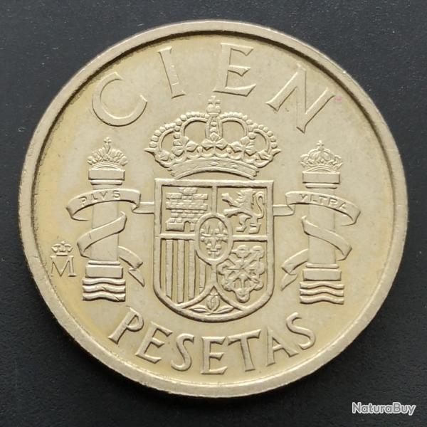 Monnaie Espagne - 1988 Tranche A - 100 pesetas modle CIEN (Grade : TTB) - N0456