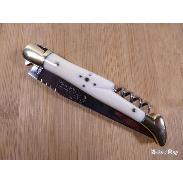 Couteau pliant ancien Laguiole 2 pices de marque "ROSSIGNOL" Thiers FRANCE